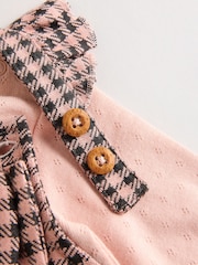 Pink Check Dungarees and Bodysuit Set (0mths-3yrs) - Image 11 of 13