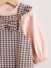 Pink Check Dungarees and Bodysuit Set (0mths-3yrs) - Image 8 of 13