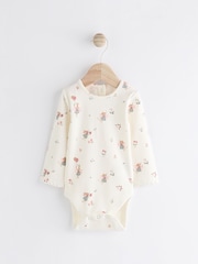 Green Embroidered Baby Corduroy Pinafore 100% Cotton Dress With Tights (0mths-2yrs) - Image 3 of 9