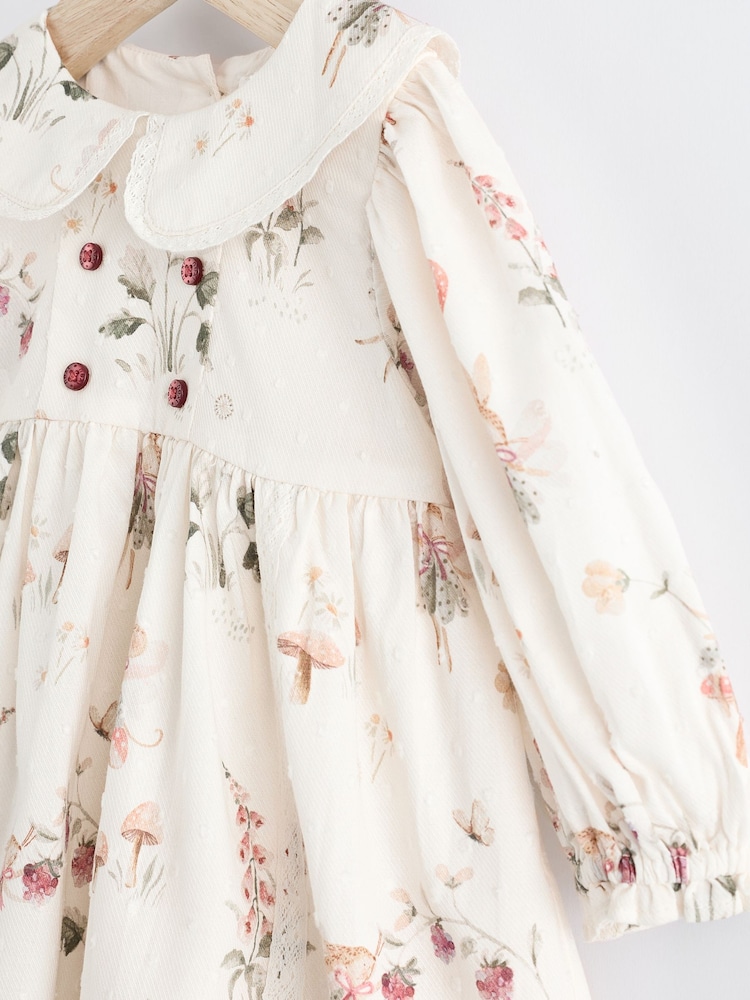 White Floral/ Fairy Baby Woven Dress with Tights (0mths-2yrs) - Image 10 of 15