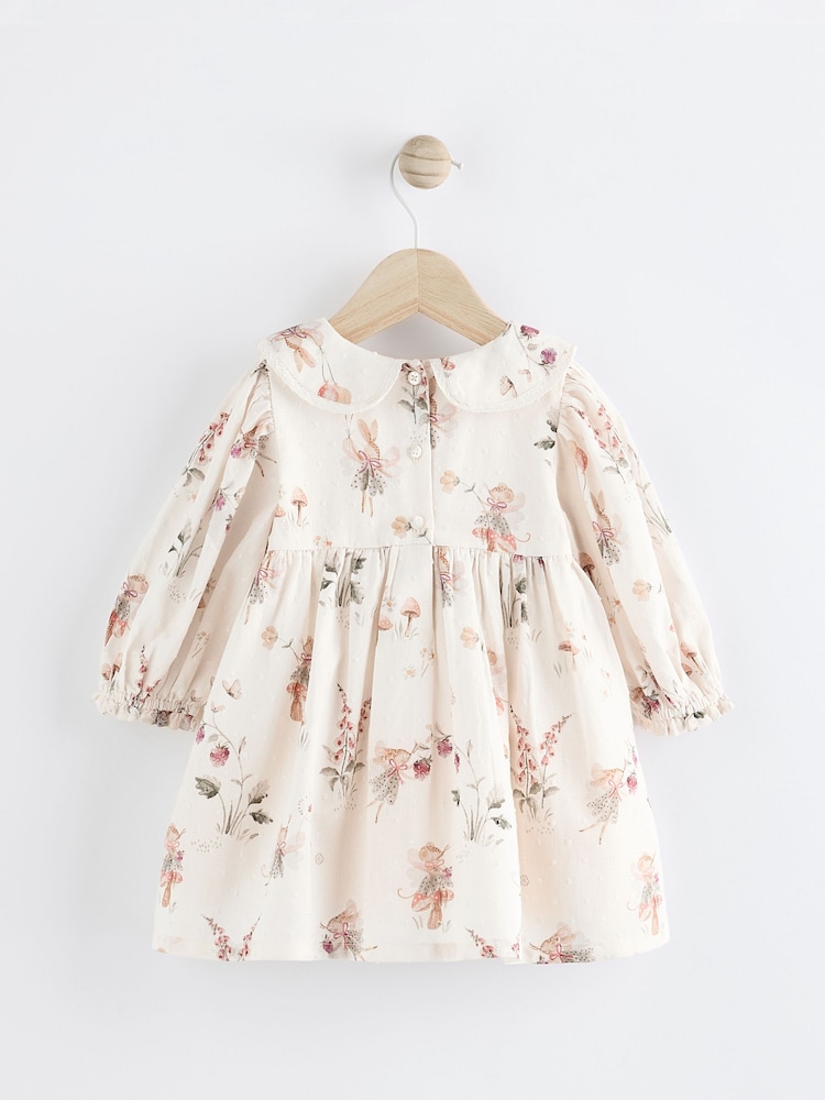 White Floral/ Fairy Baby Woven Dress with Tights (0mths-2yrs) - Image 9 of 15