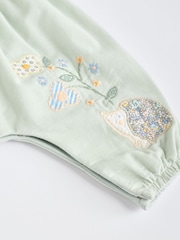 Sage Green Character Baby Corduroy 100% Cotton Dungarees and Long Sleeve Bodysuit Set (0mths-2yrs) - Image 8 of 9