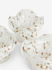White Confetti Glass Candle Holder Tealight - Image 4 of 4
