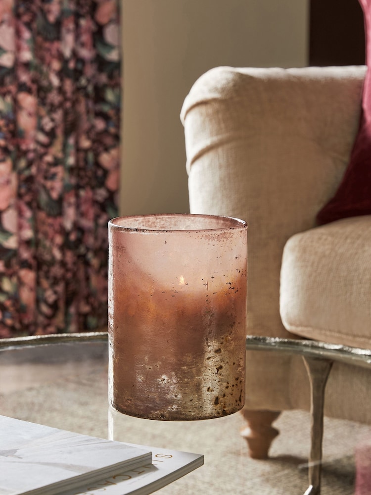 Pink Mercury Hurricane Candle Holder - Image 1 of 5