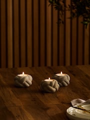 Set of 3 Knot Tea Light Candle Holders - صورة 4 من 6