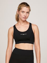 Tommy Hilfiger Essentials Sports Black Crop Top - Image 1 of 6