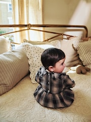 Grey/White Check Baby Bloomer Romper with Tights Set (0mths-3yrs) - Image 2 of 10