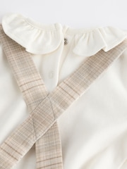 Grey Check Baby Tiered Skirt Long Sleeve 100% Cotton Bodysuit and Tights Set (0mths-2yrs) - Image 11 of 12