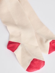 Red 3D Bow Baby Corduroy Pinafore 100% Cotton Dress With Tights (0mths-2yrs) - Image 8 of 8