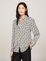Tommy Hilfiger Black Fluid Shirt - Image 1 of 5