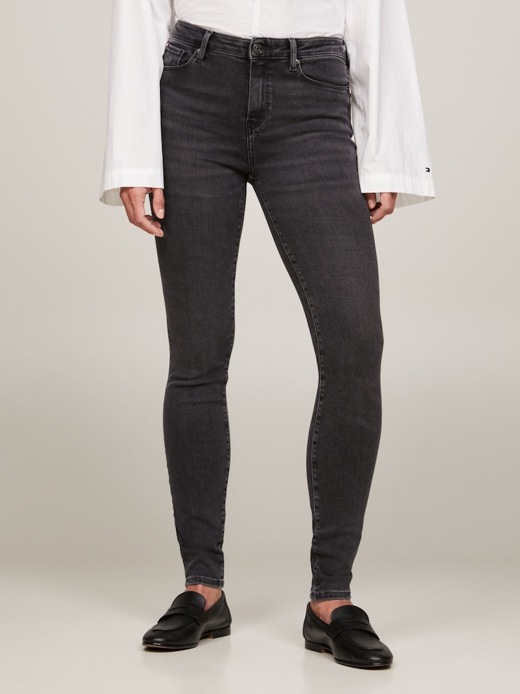 Tommy Hilfiger Skinny Flex Como Black Jeans - Image 1 of 6 Tommy Hilfiger Skinny Flex Como Black Jeans - Image 1 of 6