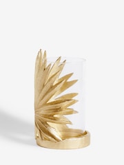 Gold Palm Hurricane Candle Holder - Image 4 of 5