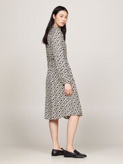 Tommy Hilfiger Black Midi Shirt Dress - Image 2 of 5