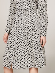 Tommy Hilfiger Black Midi Shirt Dress - Image 4 of 5