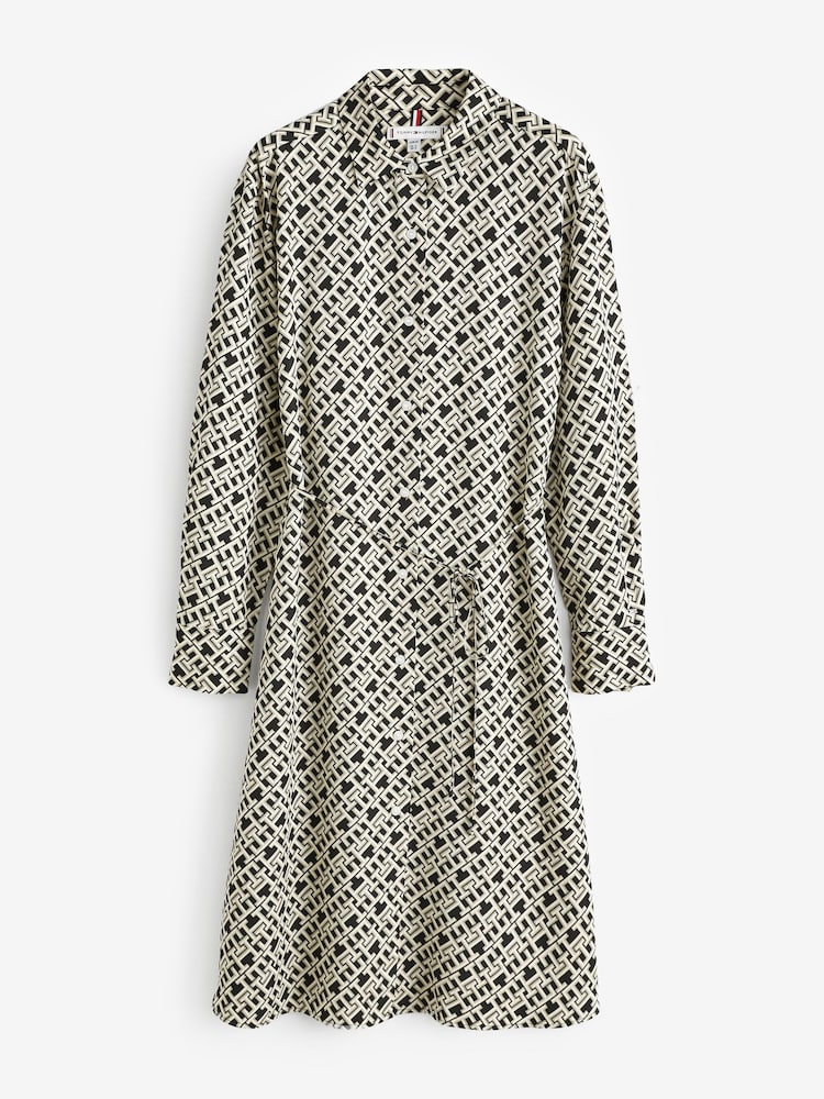 Tommy Hilfiger Black Midi Shirt Dress - Image 5 of 5