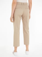 Tommy Hilfiger Cream Slim Straight Leg Chinos Trousers - Image 2 of 6