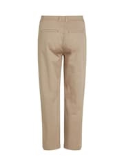 Tommy Hilfiger Cream Slim Straight Leg Chinos Trousers - Image 6 of 6