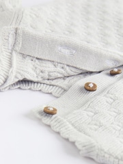 Grey 3D Bows Baby Knitted Jumper And Leggings Set (0mths-2yrs) - Image 13 of 15