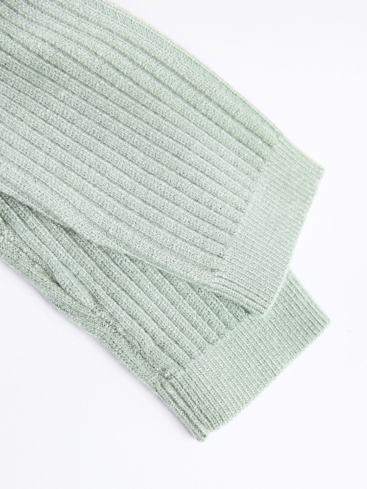Sage Green Knitted Baby Jumper & Leggings Set (0mths-2yrs) - Image 11 of 11