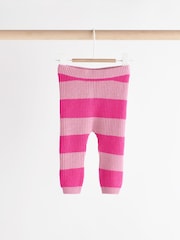 Pink Stripe Knitted Baby Jumper & Leggings Set (0mths-2yrs) - Image 8 of 13