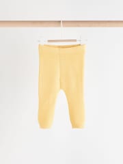 Yellow Knitted Baby Jumper & Leggings Set (0mths-2yrs) - Image 4 of 12
