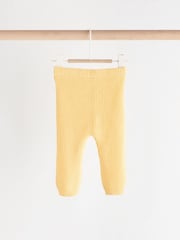 Yellow Knitted Baby Jumper & Leggings Set (0mths-2yrs) - Image 6 of 12