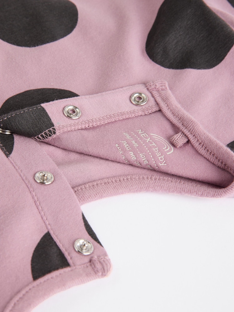 Rose/Noir - Ensemble 6 pièces haut à manches longues et legging bébé (0mois-3ans) - Image 12 of 14