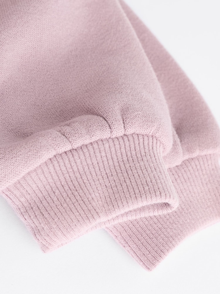 Pink/ Cream Baby Sweatshirt & Joggers 6 Piece Set (0mths-2yrs) - Image 15 of 15