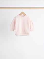 Pink/ Cream Baby Sweatshirt & Joggers 6 Piece Set (0mths-2yrs) - Image 3 of 15