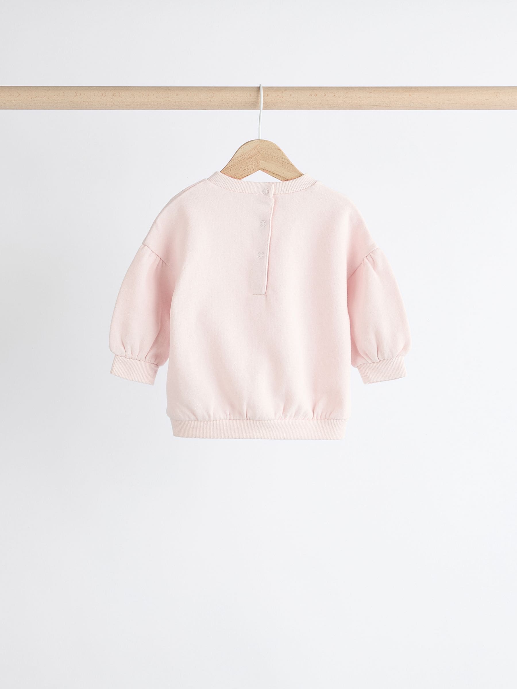 ÉPINE PARIS big sweat baby pink×babypink ÉPINE PARIS embroidery sweat babypink×babypink