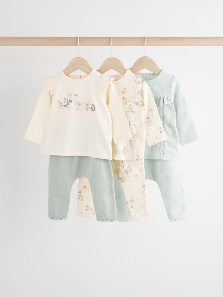 Grün/Weiß Ente - Baby Langarm-Oberteil und Leggings, 6-teiliges Set (0 Monate bis 3 Jahre) - Bild 1 von 14 Grün/Weiß Ente - Baby Langarm-Oberteil und Leggings, 6-teiliges Set (0 Monate bis 3 Jahre) - Bild 1 von 14