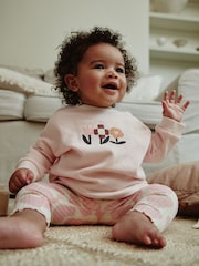 Black/Pink Sweat Top and Leggings 3 Pack Set - Image 2 of 8