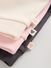 Black/Pink Sweat Top and Leggings 3 Pack Set - Image 7 of 8