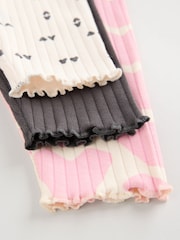 Black/Pink Sweat Top and Leggings 3 Pack Set - Image 8 of 8