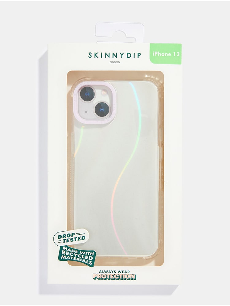 Skinnydip Minimal Holo Wave iPhone 12 / 12 Pro Case Care Bears Rainbow - Image 4 of 4