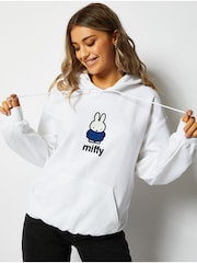 Skinnydip Oversized Miffy x Skinnydip White Hoodie - Image 1 of 2