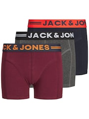 JACK & JONES JUNIOR Black Boxers 3 Pack - Image 1 of 5