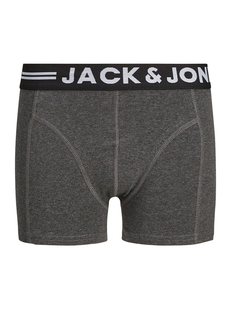 JACK & JONES JUNIOR Black Boxers 3 Pack - Image 4 of 5