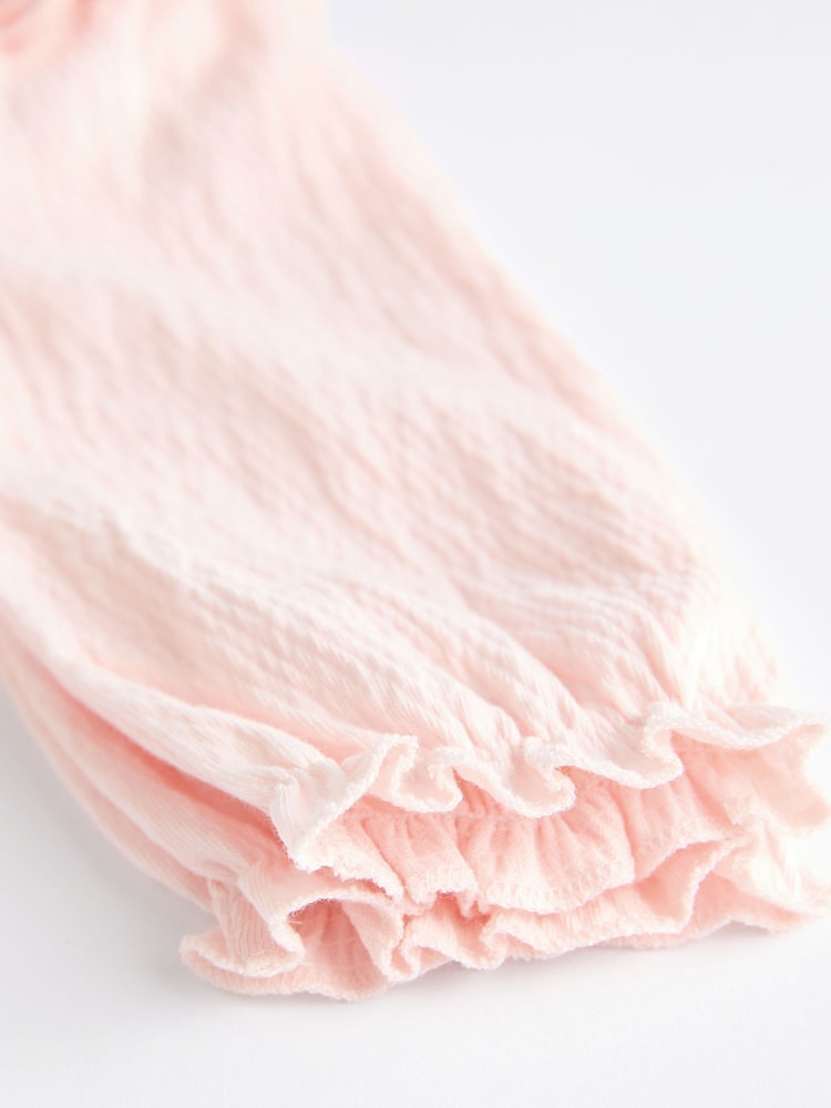 Rose/Crème - Lot de bodys froissés à manches longues pour bébés 2 - Image 8 of 9