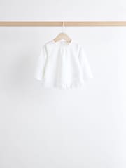Pink/ White Stripe/ Plain Baby Long Sleeve Tops 4 Pack - Image 3 of 12