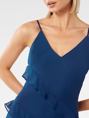 Forever New Blue Poppy Ruffle Gown - Image 3 of 5