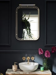 Gold Rechargeable Light Up Wall Mirror - Image 1 of 8