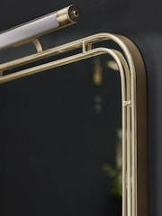 Gold Rechargeable Light Up Wall Mirror - Image 3 of 8