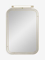 Gold Rechargeable Light Up Wall Mirror - Image 6 of 8