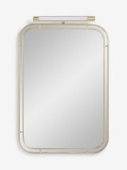 Gold Rechargeable Light Up Wall Mirror - Image 7 of 8