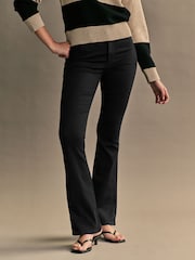 ONLY Black Petite Royal High Waisted Stretch Flared Jeans - Image 1 of 5