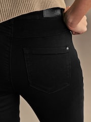 ONLY Black Petite Royal High Waisted Stretch Flared Jeans - Image 3 of 5