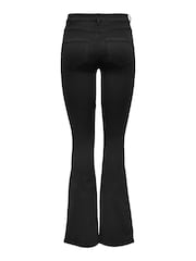 ONLY Black Petite Royal High Waisted Stretch Flared Jeans - Image 5 of 5