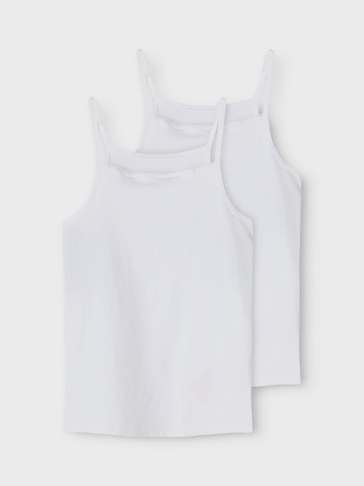 Name It White Organic Cotton Vest 2 Pack - Image 2 of 5