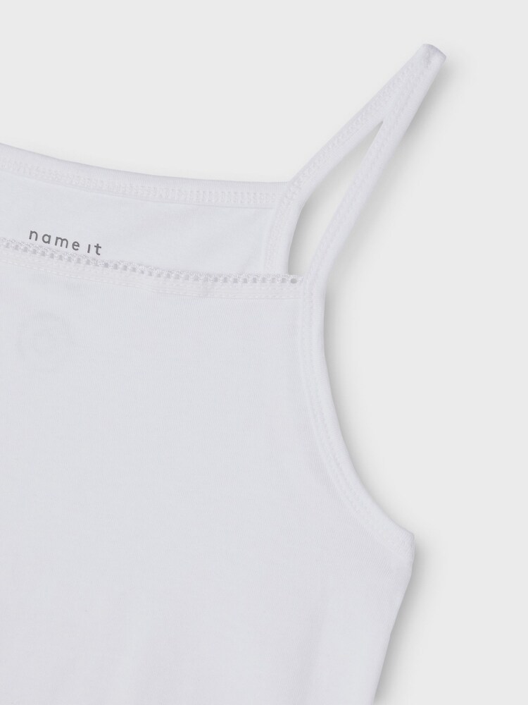 Name It White Organic Cotton Vest 2 Pack - Image 5 of 5